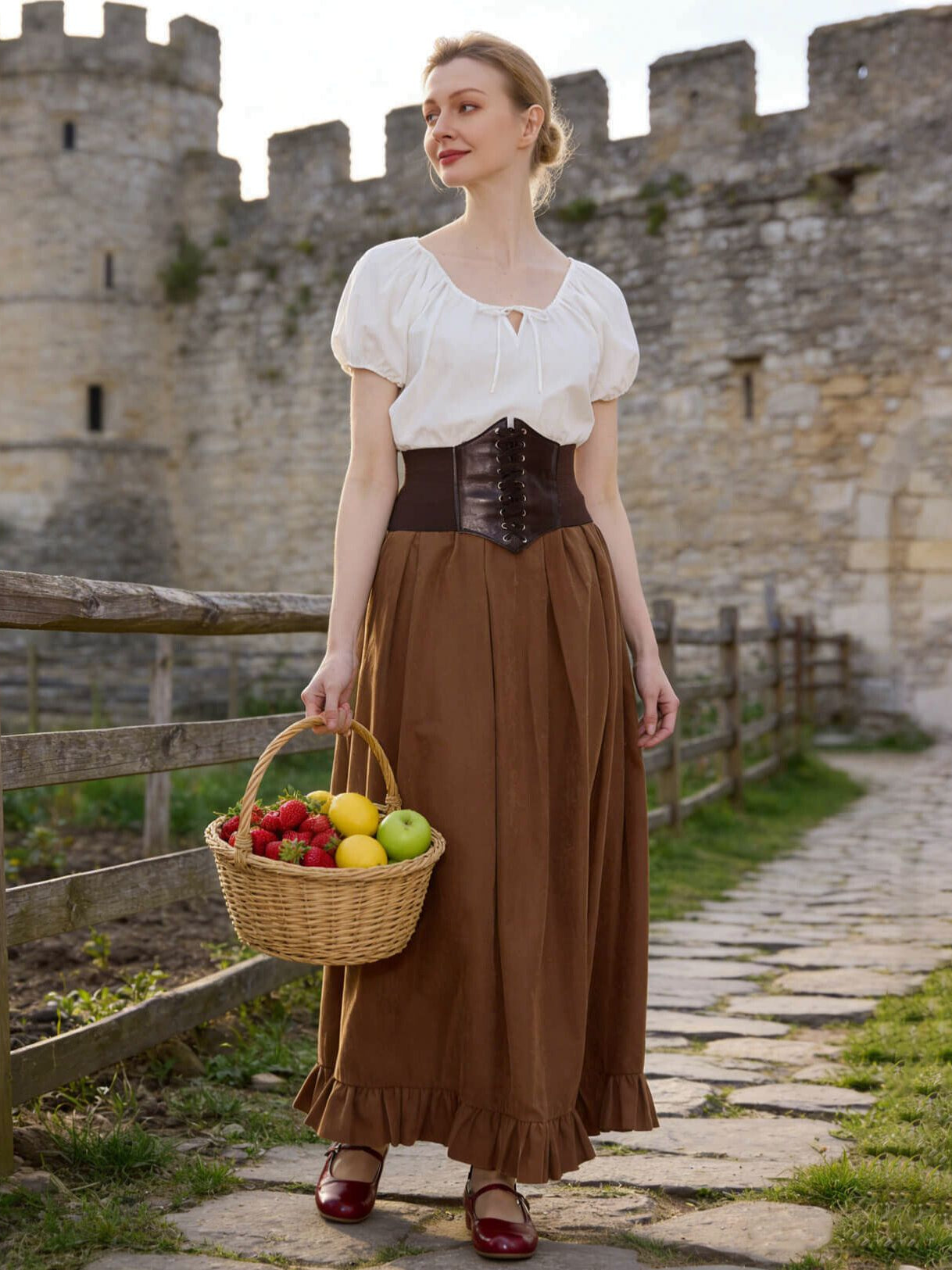 Victorian Cotton Puff Sleeve Blouse | Renaissance Boho Top