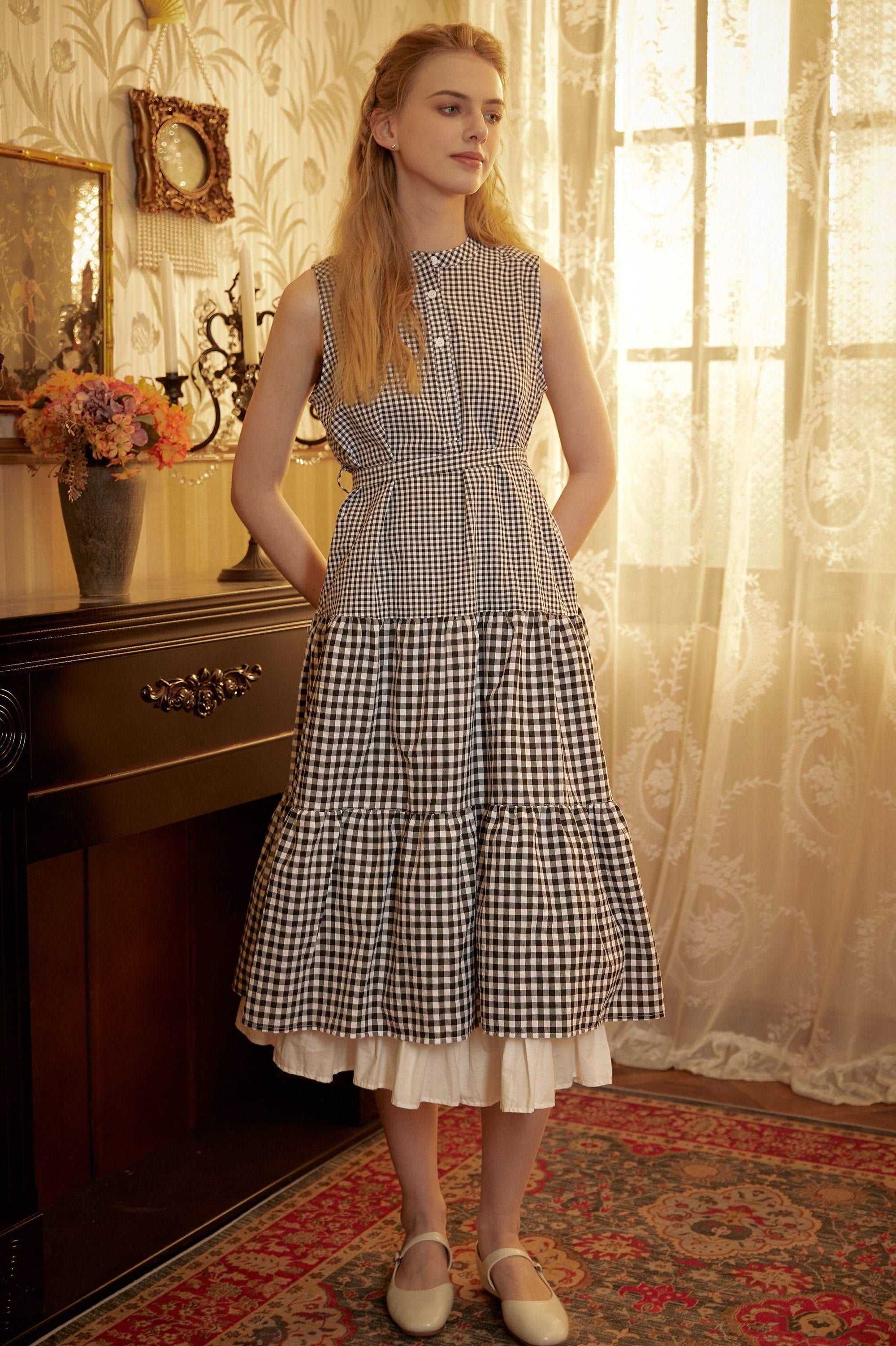 Petticoat Skirt Cotton Half Slip with Three Layers of Ruffles Skirt Extender Women Underskirt Ivory