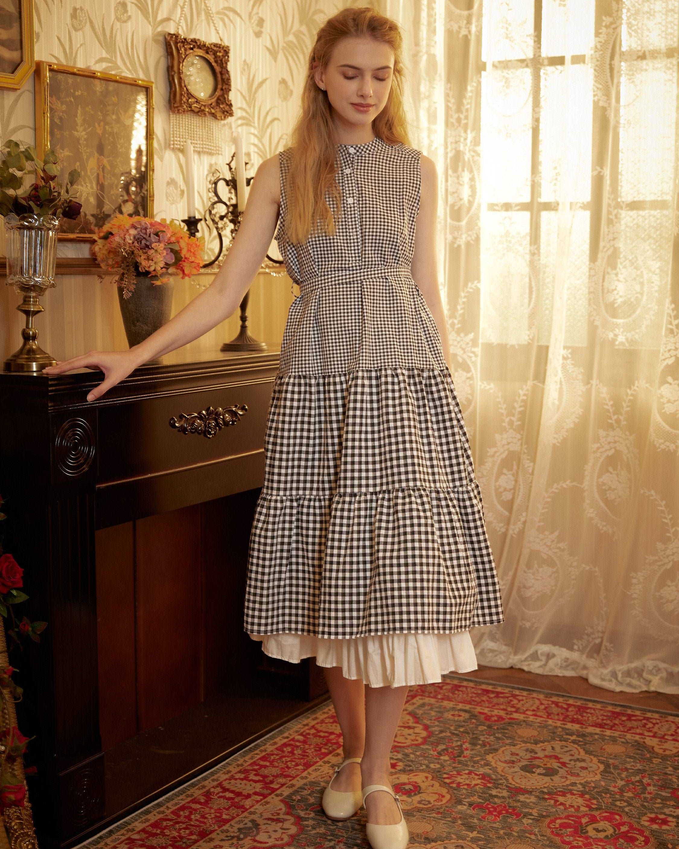 Petticoat Skirt Cotton Half Slip with Three Layers of Ruffles Skirt Extender Women Underskirt Ivory