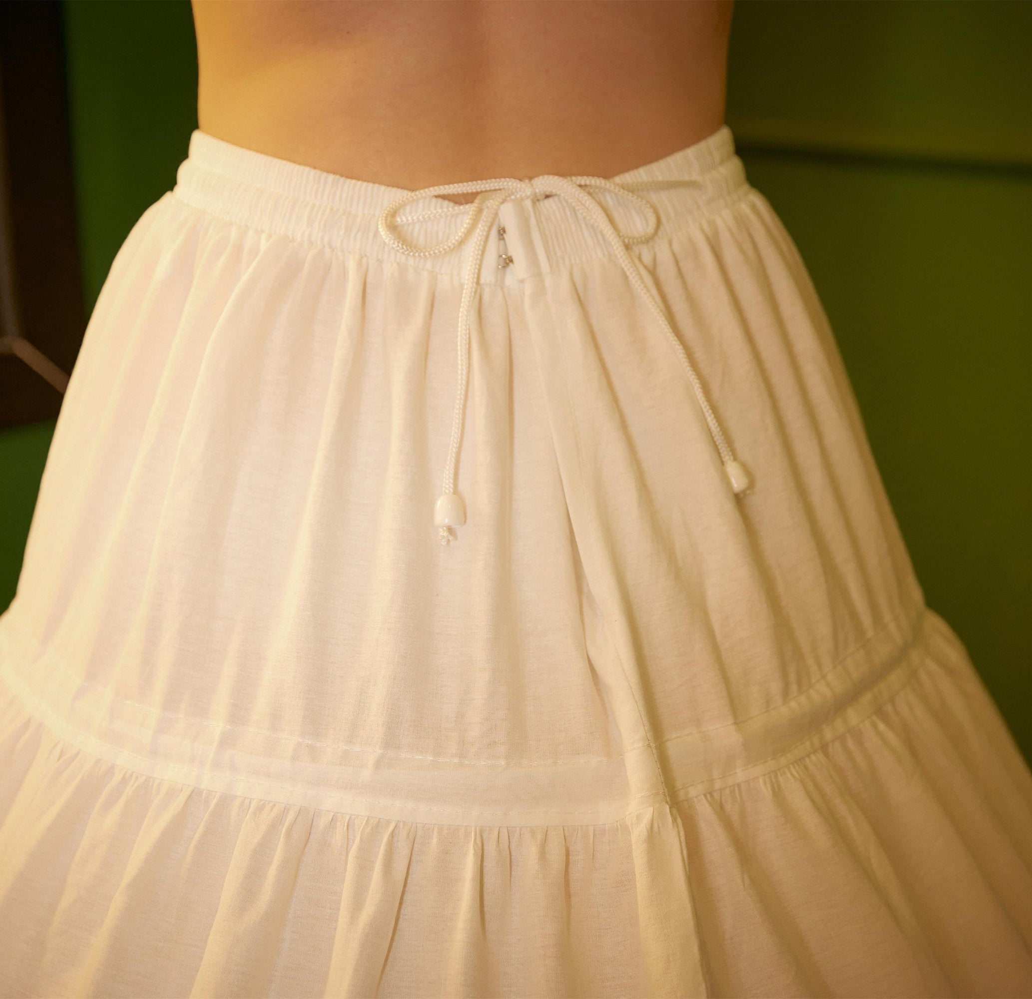 Wedding Crinoline Hoop Petticoat Cotton Underskirt Skirt for Bridal Dress Ball Gown Skirt Prom Underskirt
