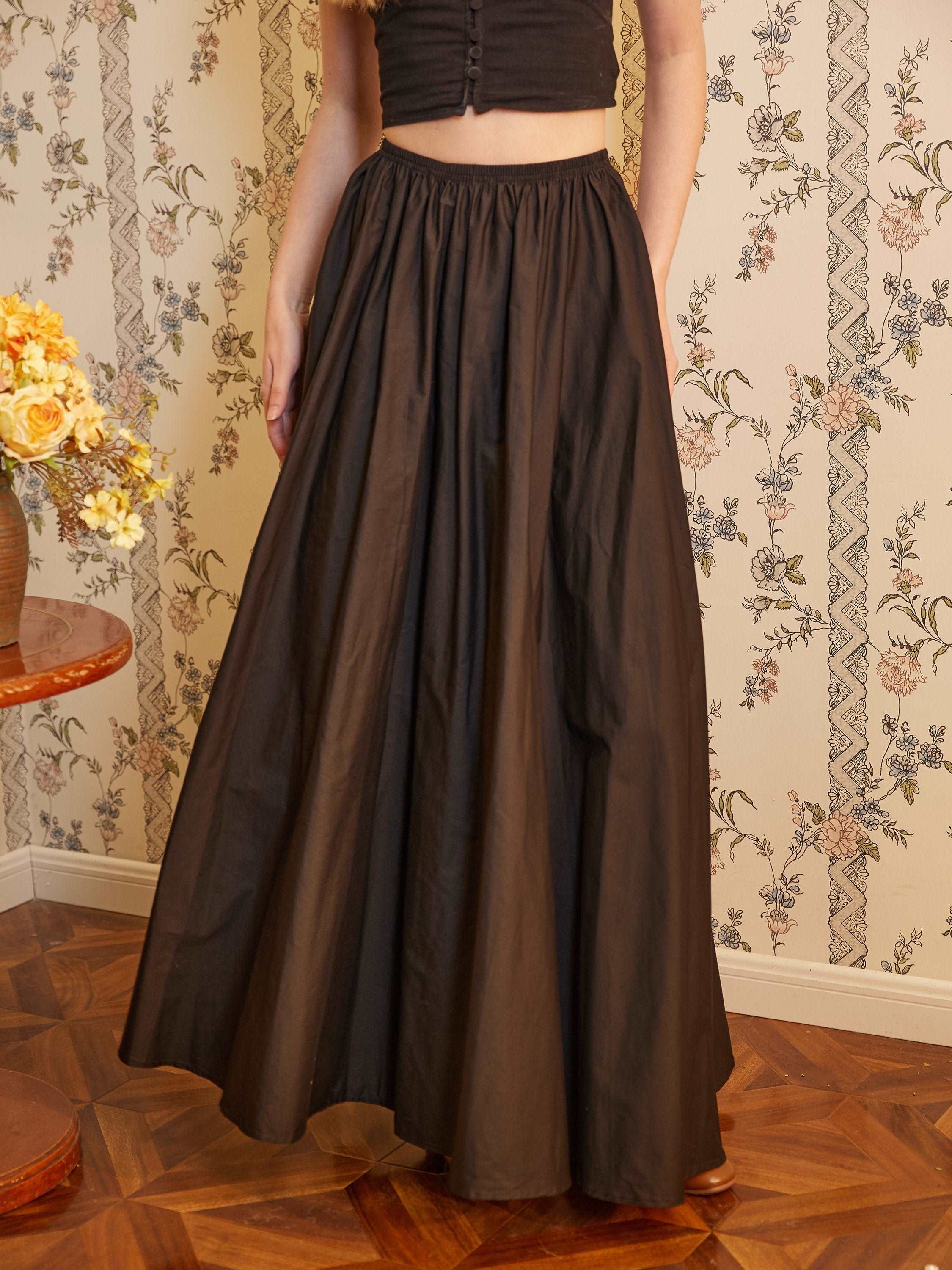 Victorian Style Skirt Cotton Long Skirt Period Skirt Medieval outfits Renaissance Festival Skirt Ren Faire Costume Full Length