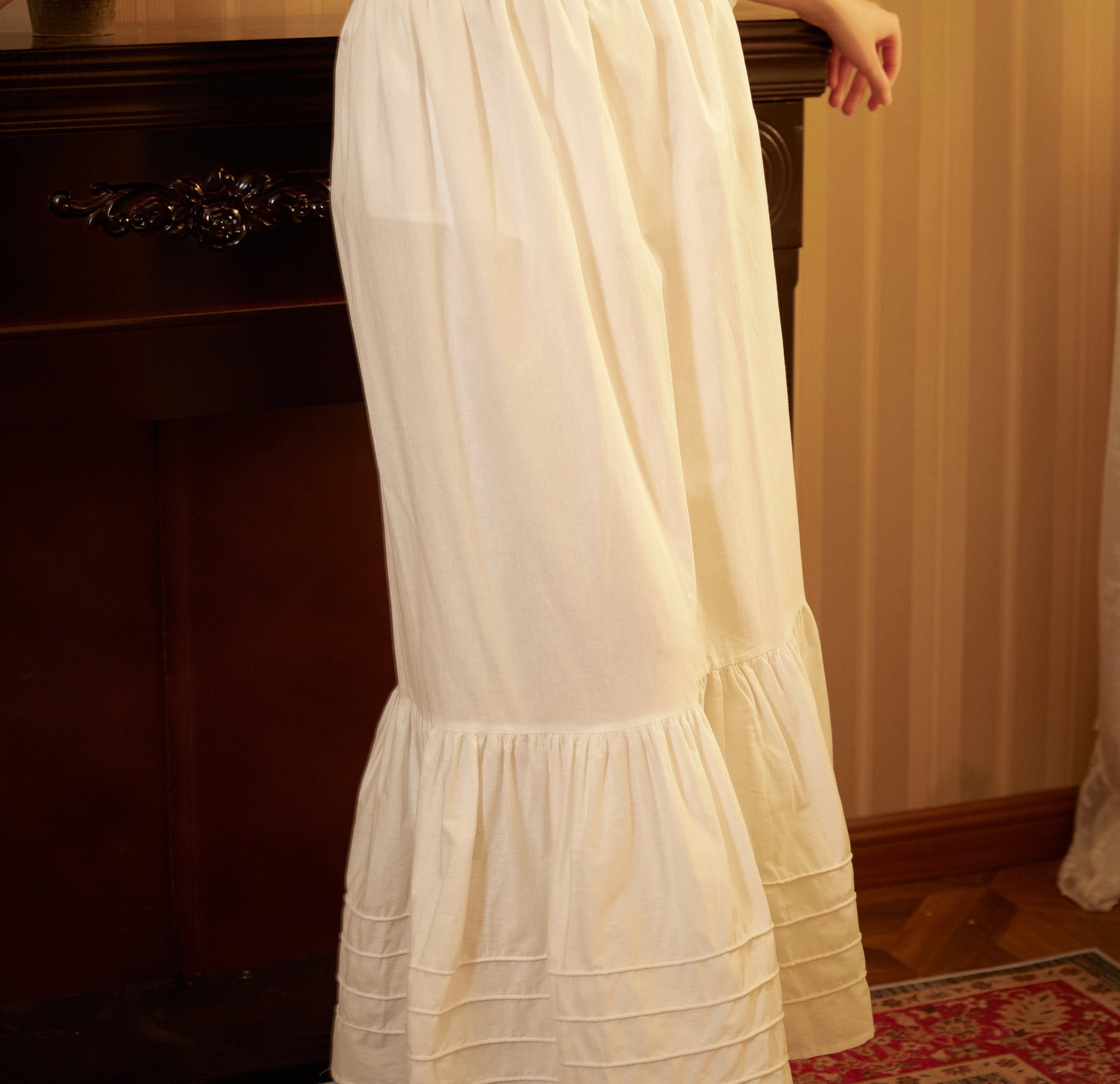 Victorian Style Skirt Cotton Maxi Skirt Period Skirt Medieval outfits Renaissance Festival Skirt Ren Faire Costume