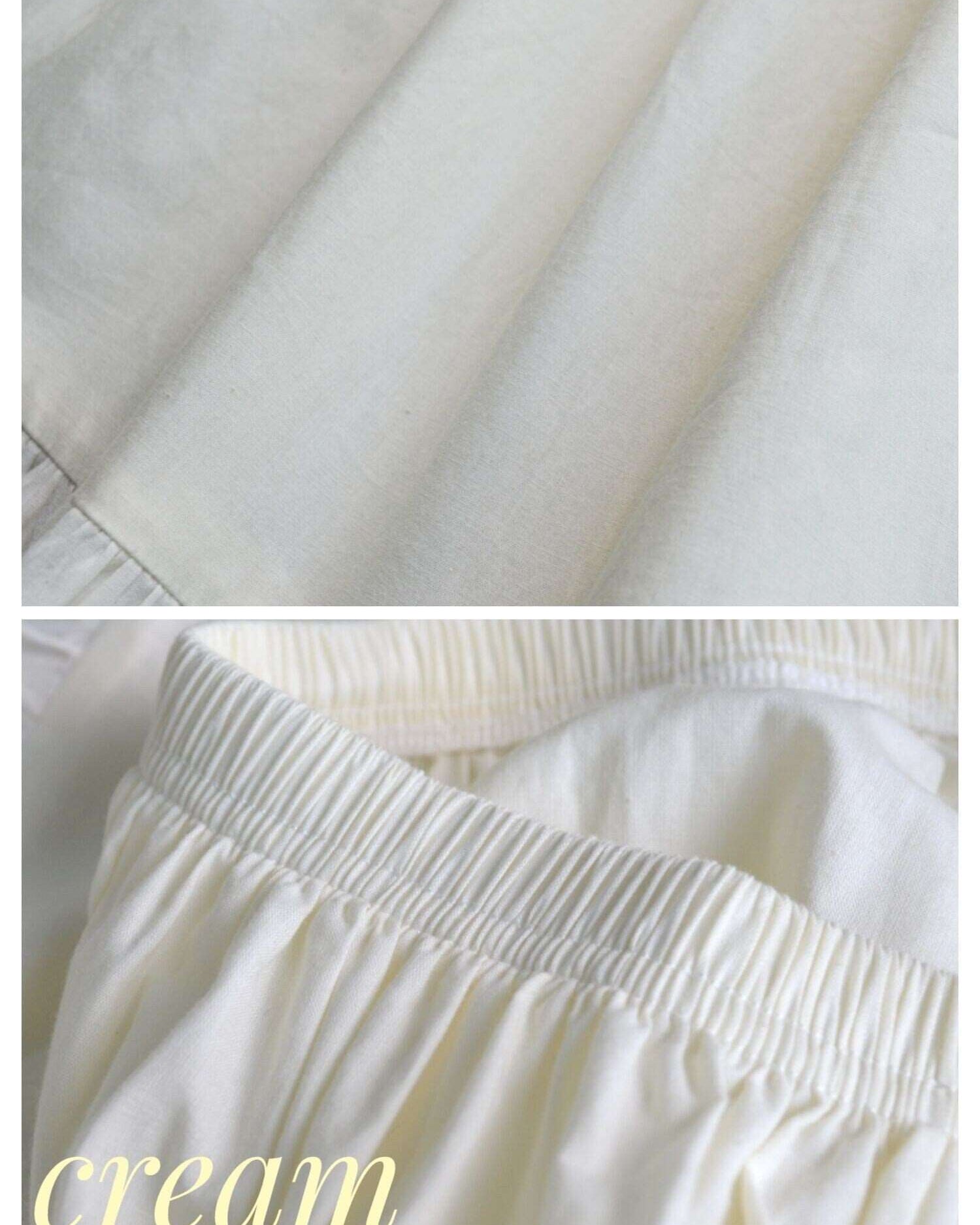 Cotton Bloomers Women Pantaloons Victorian Plus Size Bloomers Culottes Cropped Pants Loungewear Pettipants with Tiered Lace Edge