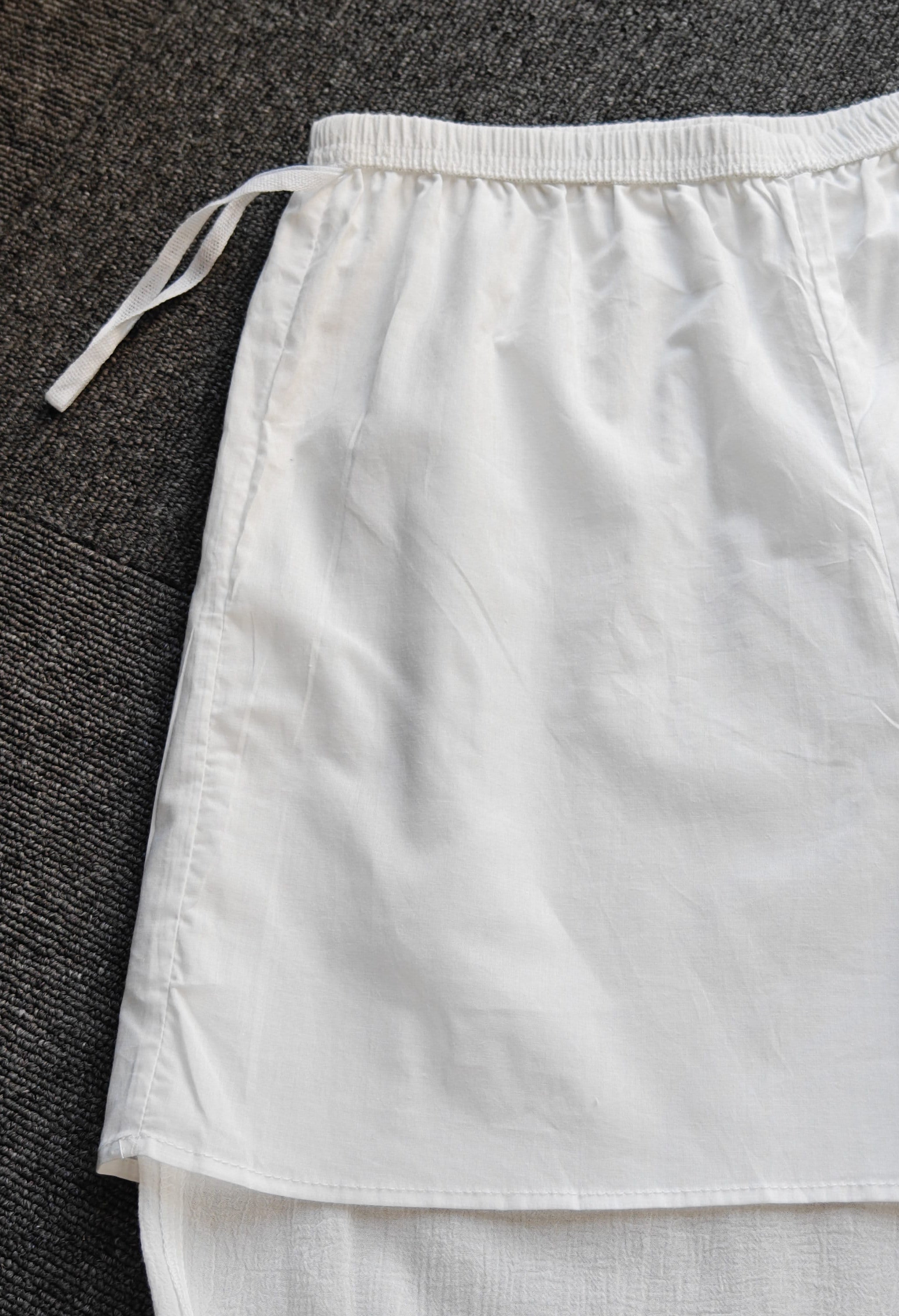 Women’s Bloomers Cotton Pettipants Pantaloons Culotte Sleepwear Capri Pants Pajama Loungewear with Lining Ivory