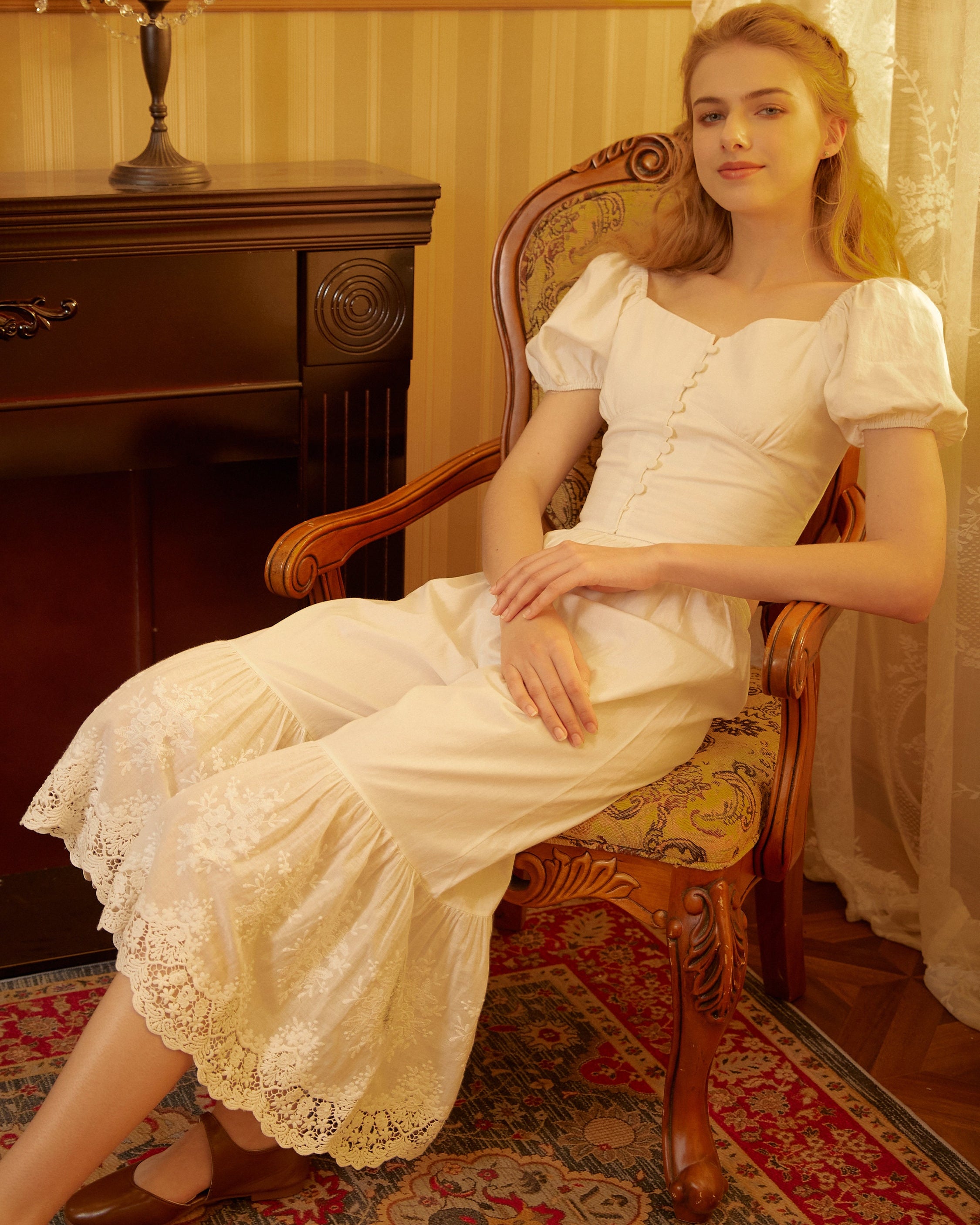 Women’s Bloomers Lace Cotton Bloomers Plus size Edwardian Bloomer Pants Pantaloons Victorian Pettipants Ivory Cream