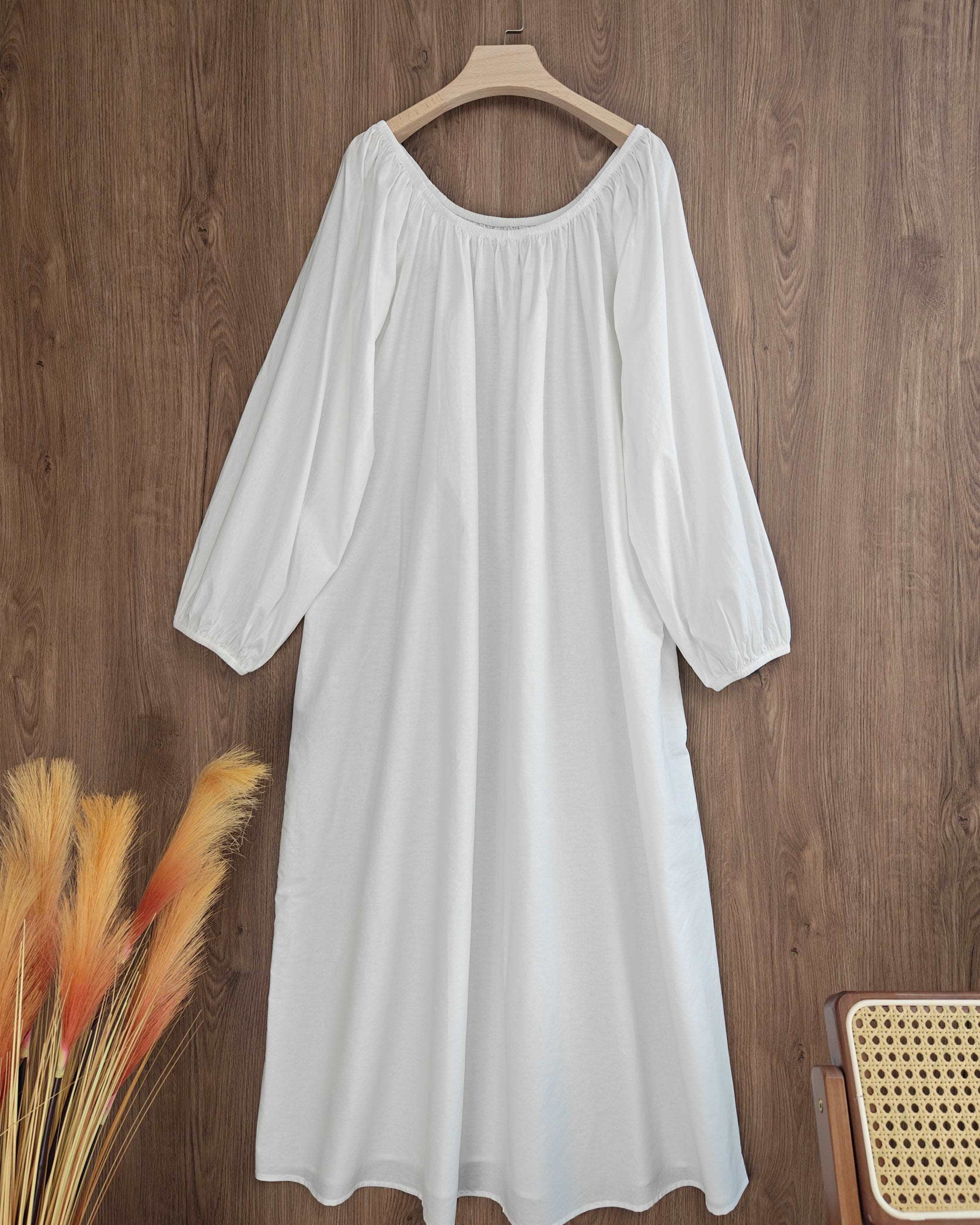 Nightgown Cotton for Women Victorian Nightgown Long Sleepwear Square Neck Long Sleeve Medieval Nightgown Plus Size