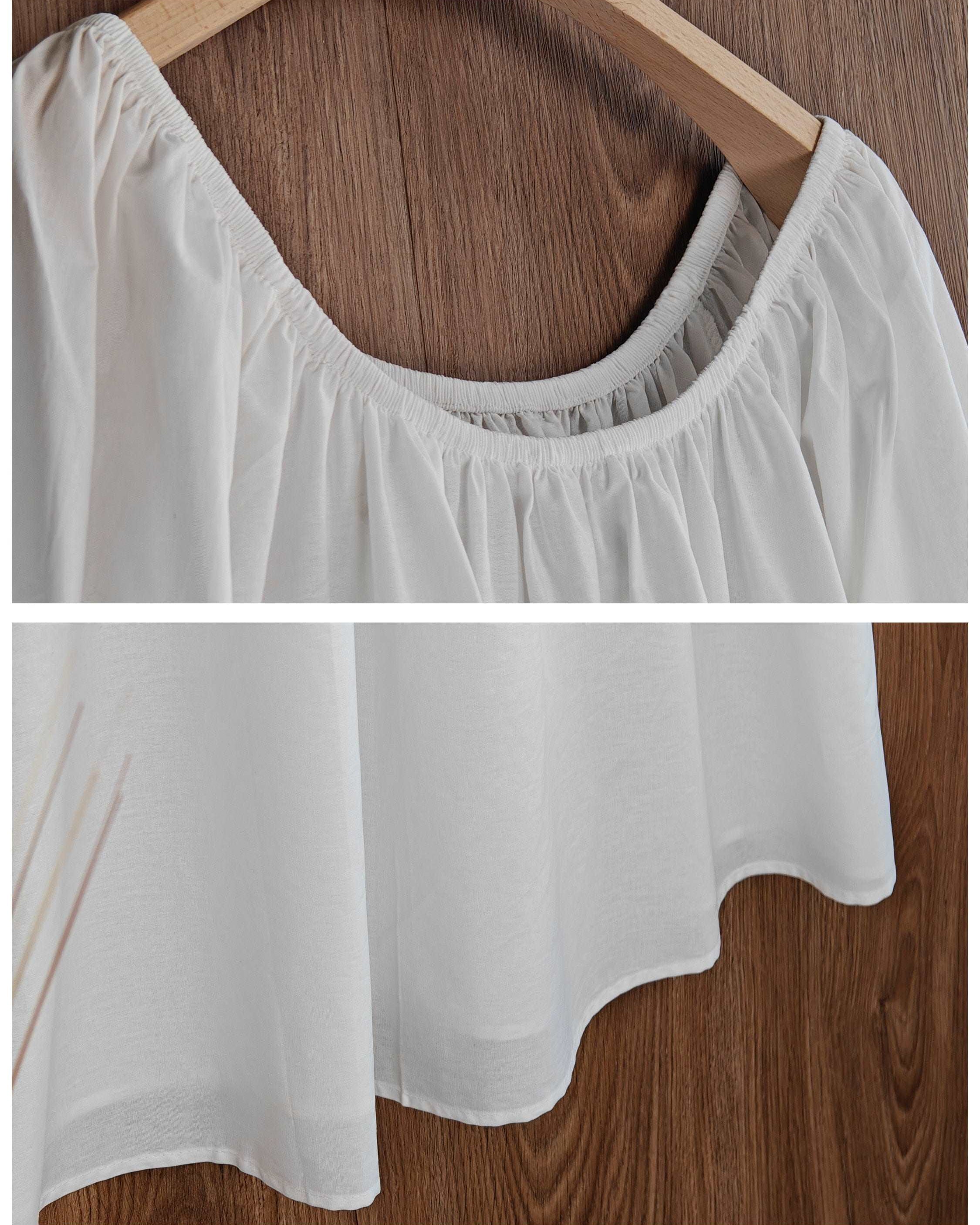 Nightgown Cotton for Women Victorian Nightgown Long Sleepwear Square Neck Long Sleeve Medieval Nightgown Plus Size