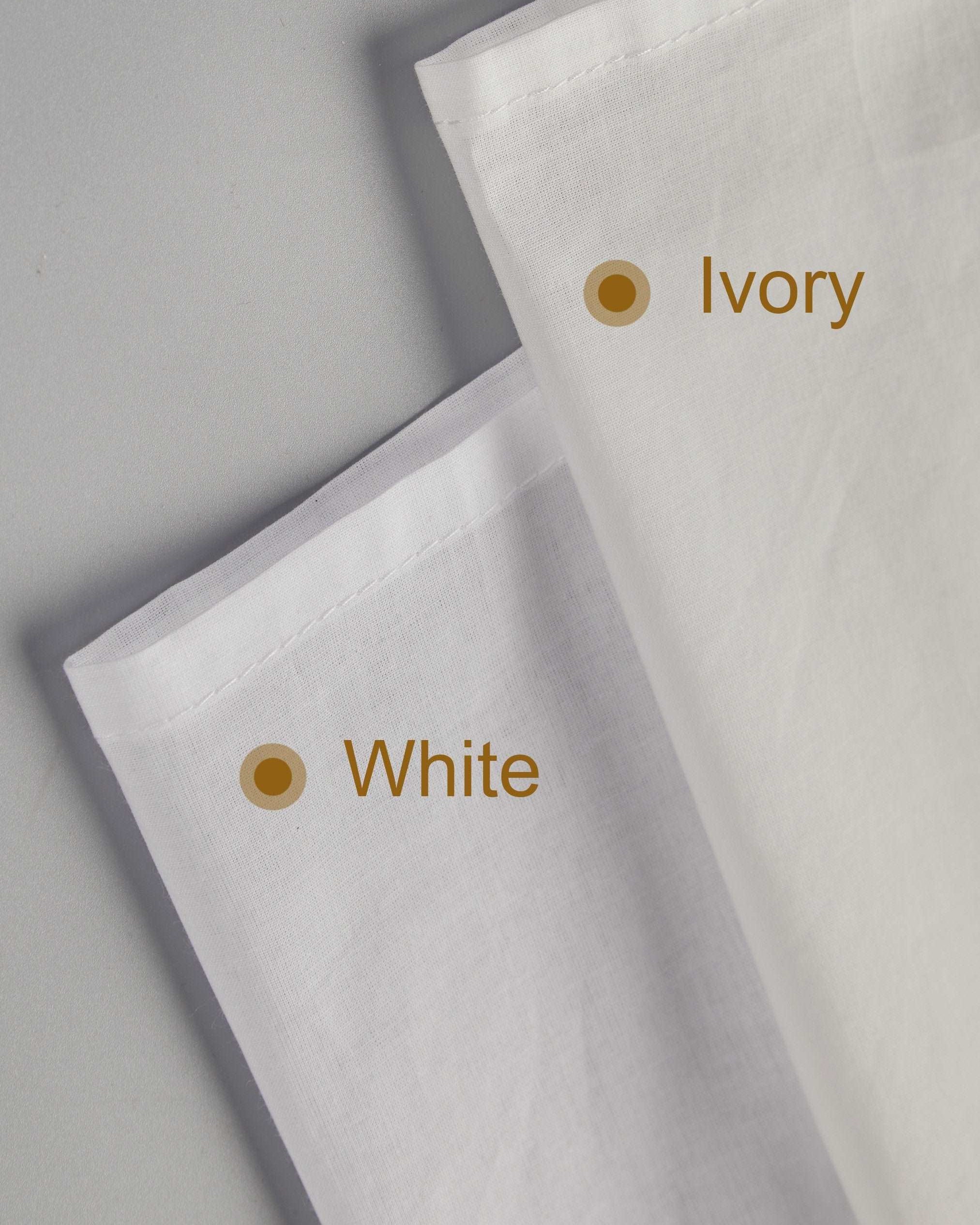 Petticoat 100% Cotton Underskirt Half Slip Unterrock Jupon Long Petticoat Skirt Extender Slip Ivory/White/Black Two Lengths