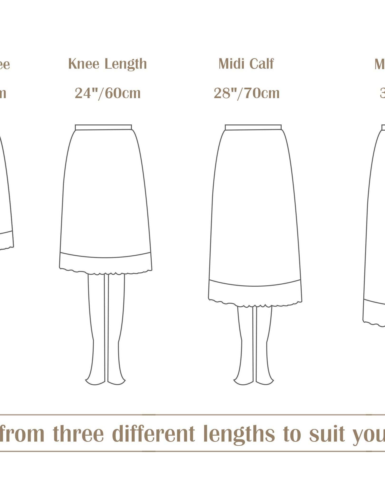 Half Slip Cotton Lace Petticoat Skirt Extender Unterrock Embroidery Ivory Underskirt Elastic Waistband White Slip Different Lengths