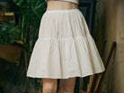 Petticoat 100% Cotton Underskirt Half Slip Unterrock Jupon Petticoat Skirt Extender Slip Ivory/White