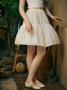 Petticoat 100% Cotton Underskirt Half Slip Unterrock Jupon Petticoat Skirt Extender Slip Ivory/White
