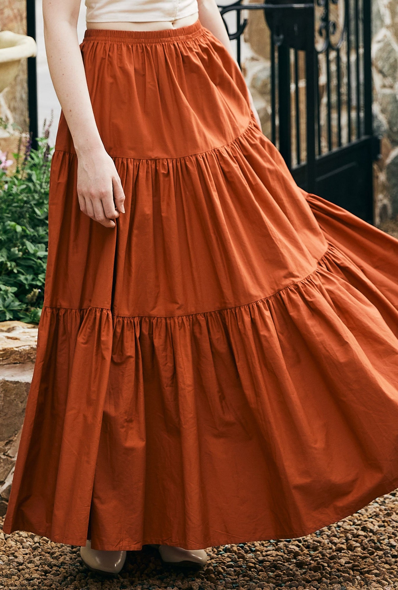 Renaissance Fair Skirt Victorian Skirt Medieval outfits Ren Faire Costume Pirate Tiered Skirt Cotton Long Skirt Full Length Peasant Skirt