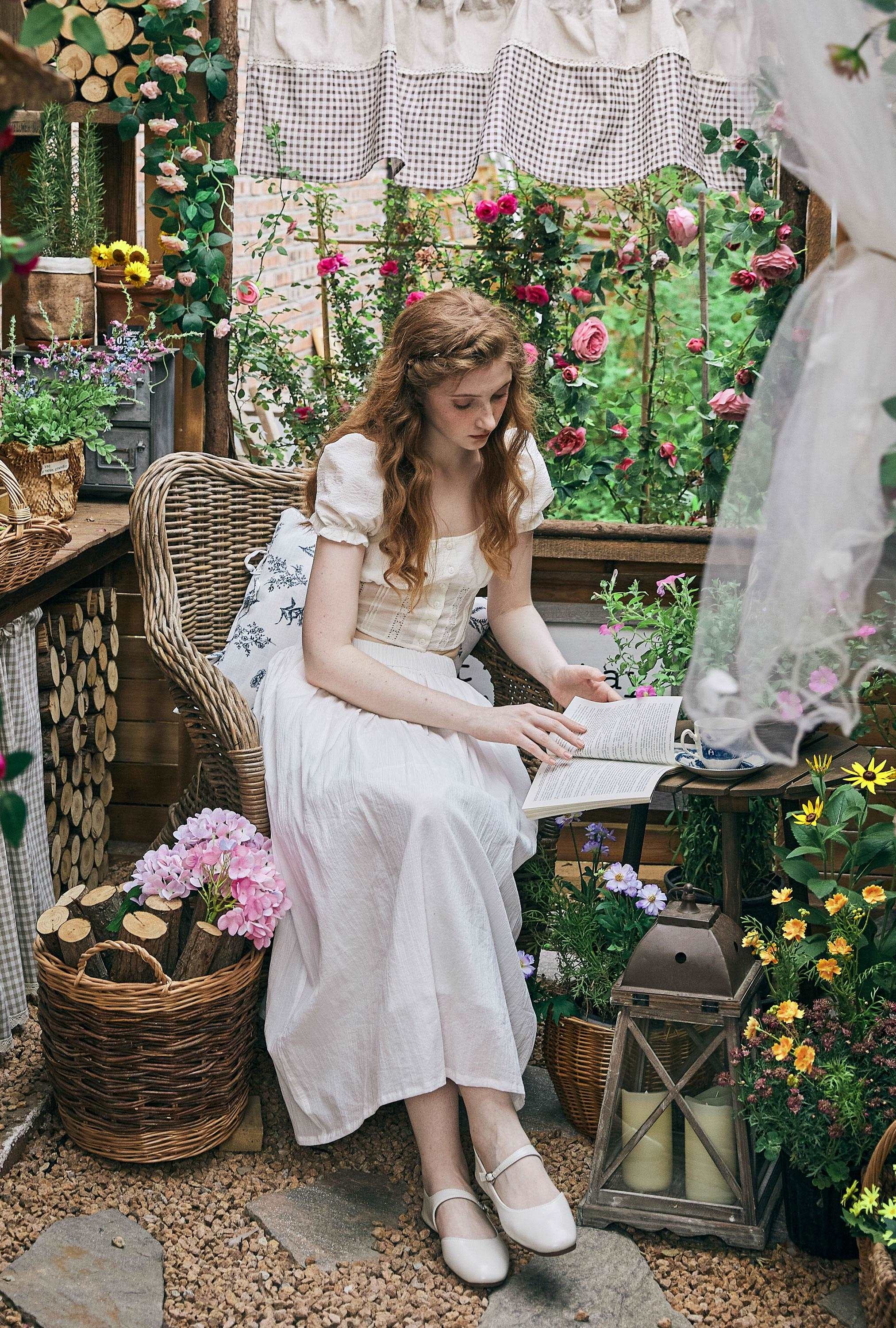 Cotton Skirt Long White Maxi Skirt Midi skirt with Pockets Beige or Cream Skirt With Lining Flexible Waistband