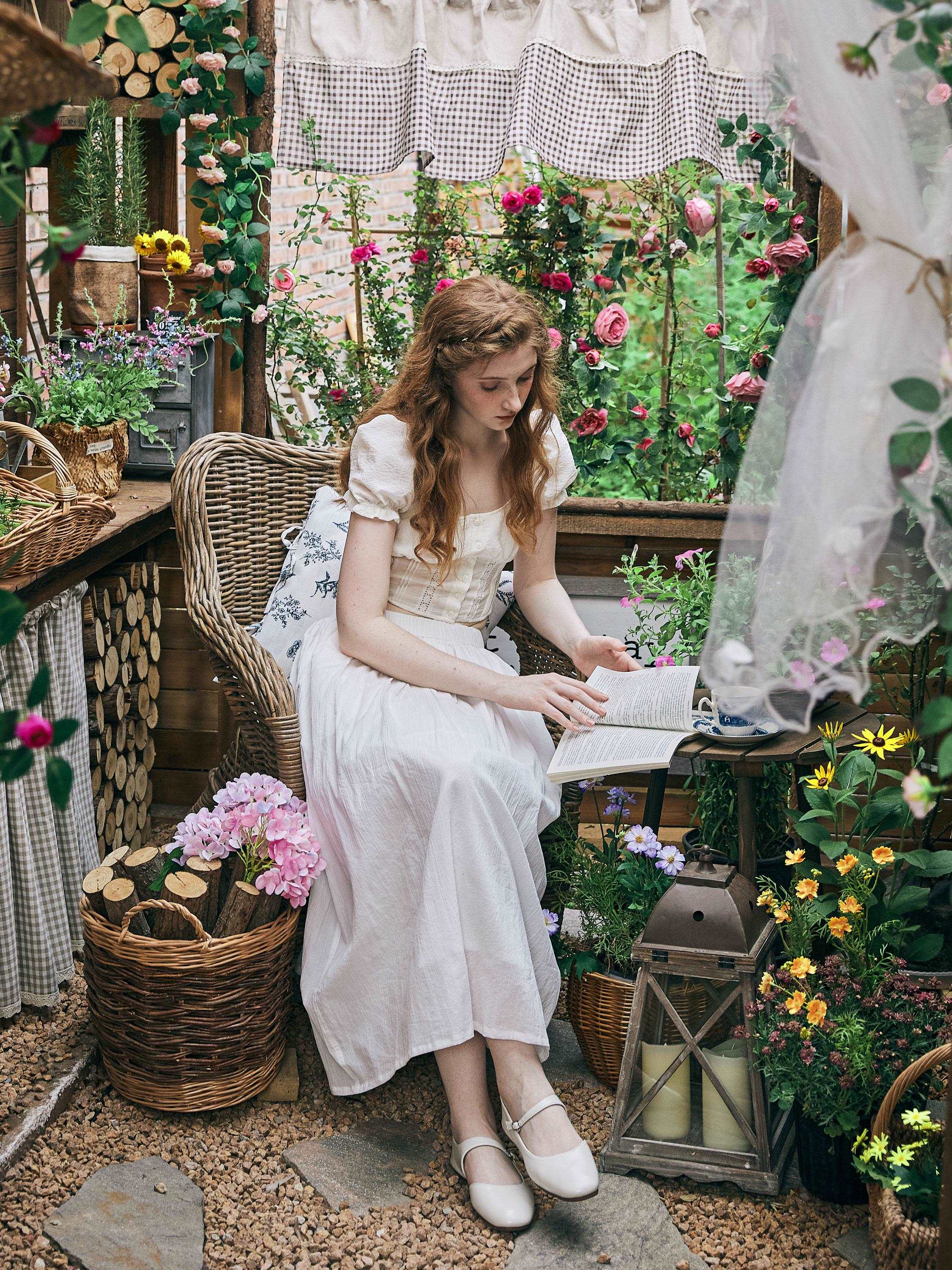 Cotton Skirt Long White Maxi Skirt Midi skirt with Pockets Beige or Cream Skirt With Lining Flexible Waistband