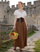 Victorian Cotton Puff Sleeve Blouse | Renaissance Boho Top