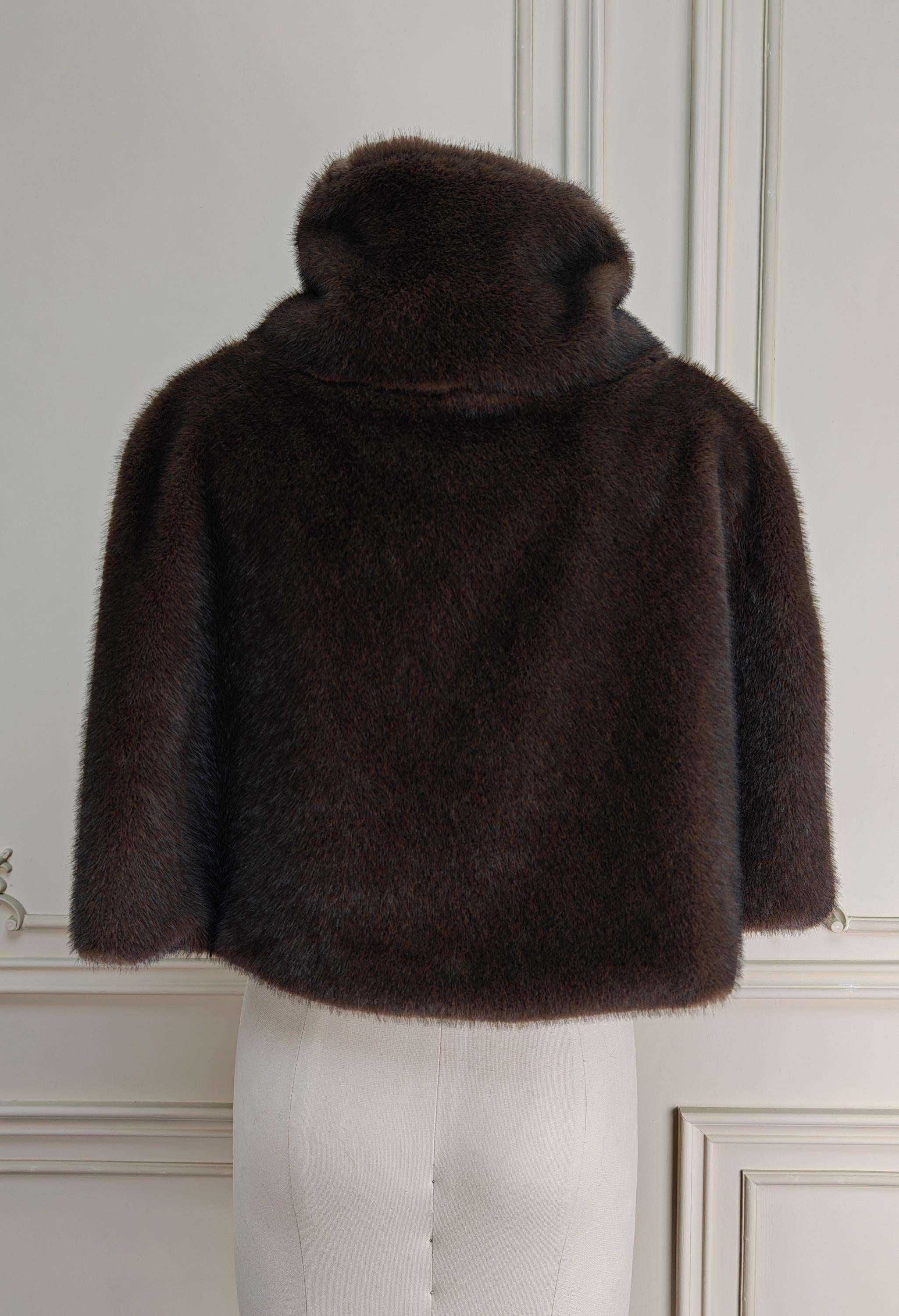 Faux Fur Poncho Medieval Fur Warp Brown Coat Jacket Pullover Shawls Wraps Capes Vintage Style Capelet Shoulder Warmer