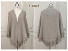 Shawl Warp Wool Blend Knitted Fringed Evening Wrap Green Triangle Thick Shawl Winter Wedding Shawl Bridal Cover Up