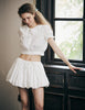 breathable cotton vintage skort for women 