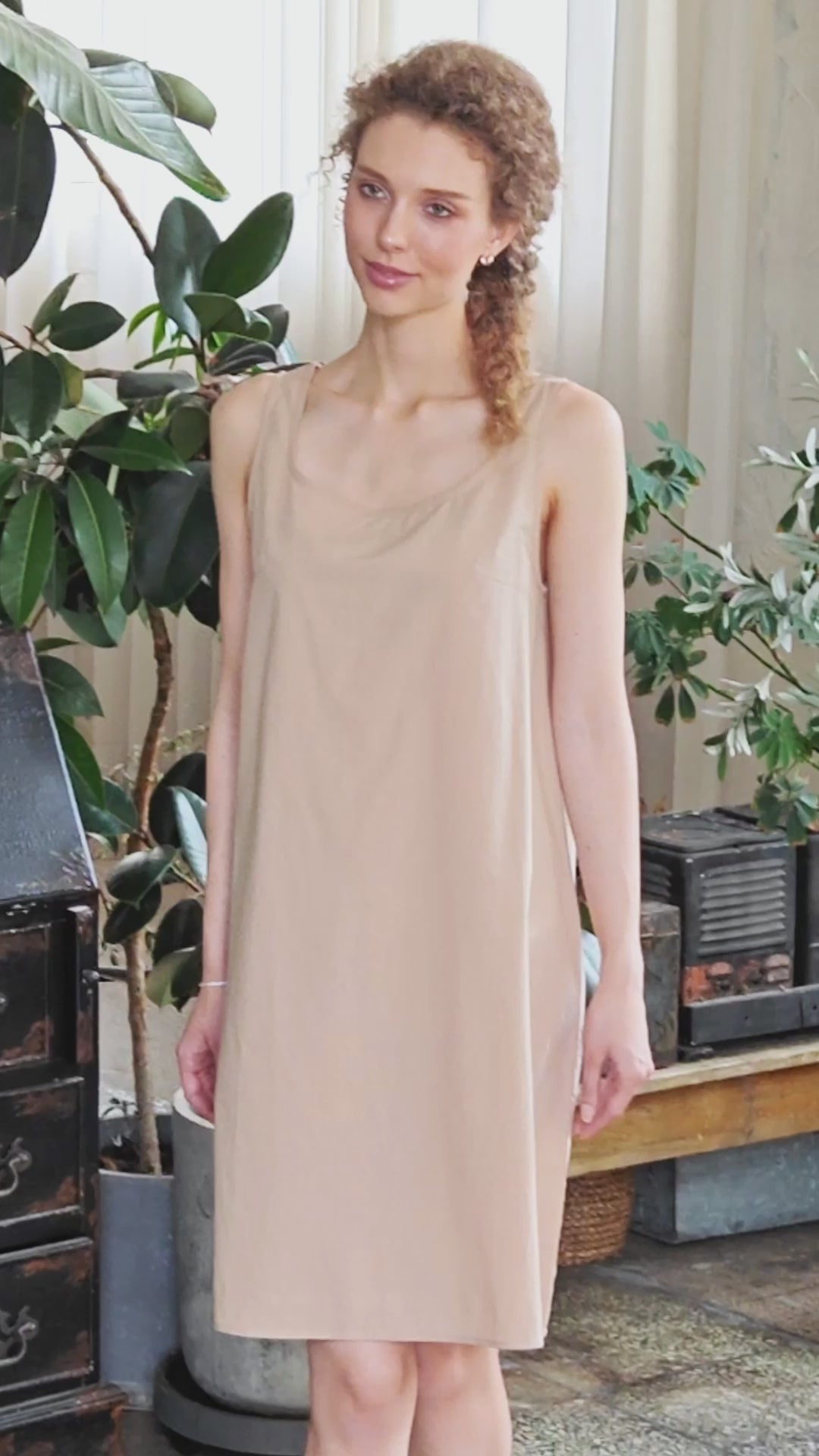 cotton vintage slip for women