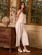 Sueasyretro white cotton pettipants with lightweight lace trim, capturing a beautiful vintage soul.
