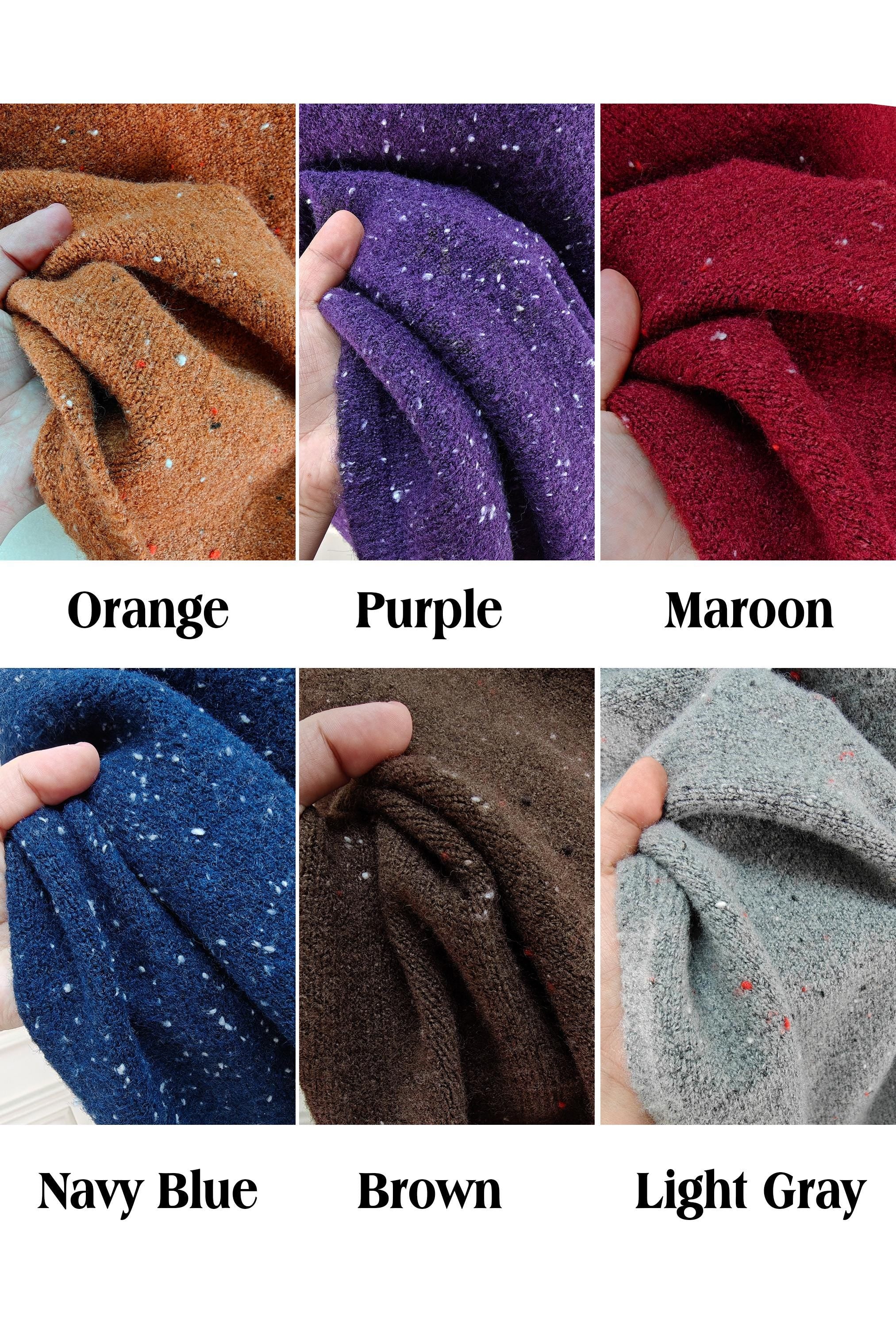 Knit wool poncho womens wool cape tweed speckled wool blend wrap ruana wool shawl